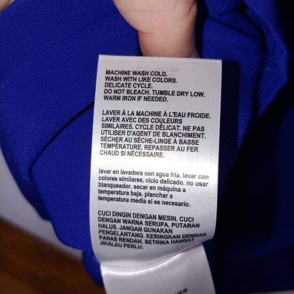 Bebe NWT Sheath Dress 14 Cobalt Blue Short Sweetheart Neckline Date Night - Picture 6 of 6